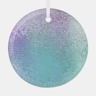 Bright Abstract Mosaic Multicolored Gloss Glass Tree Decoration