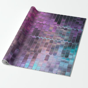 Bright abstract mosaic multicolored with gloss wrapping paper
