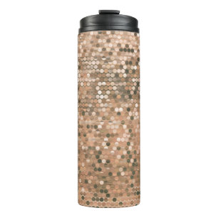 Bright abstract mosaic vintage background with glo thermal tumbler