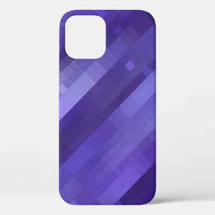 Bright abstract mosaic violet background with glos iPhone 12 case
