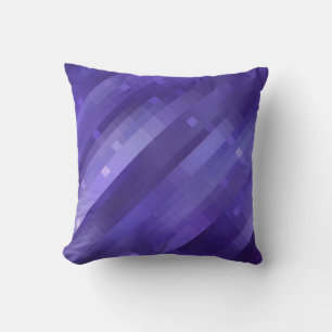 Bright abstract mosaic violet background with glos cushion
