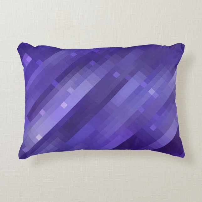 Bright abstract mosaic violet background with glos decorative cushion (Front)