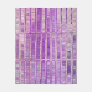 Bright abstract mosaic violet background with glos fleece blanket
