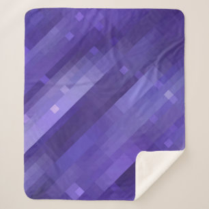Bright abstract mosaic violet background with glos sherpa blanket