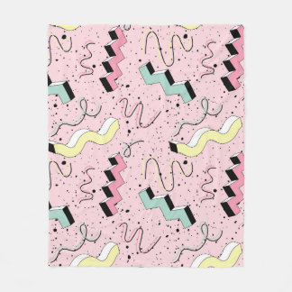Bright abstract retro, seamless pattern. fleece blanket