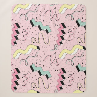 Bright abstract retro, seamless pattern. sherpa blanket