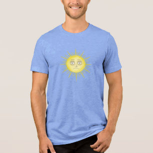 Bright Abstract Sun Art Tri-Blend Shirt