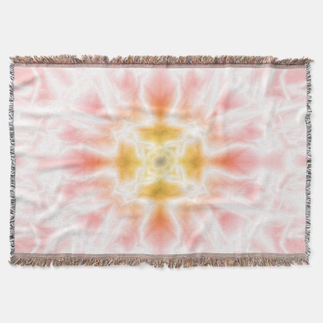 Bright Abstract Throw Blanket (Front)