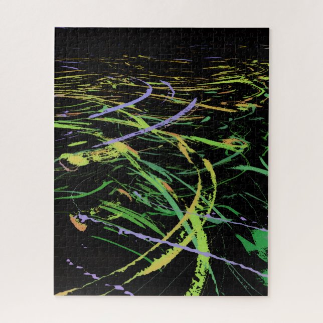 Bright Abstract Waves Jigsaw Puzzle (Vertical)