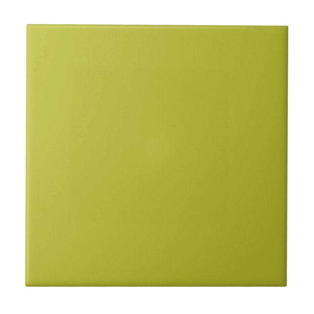 Bright Acidic Green, Fragile Sprout Solid Colour Tile (Front)