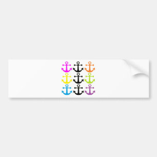 Bright Anchors Bumper Sticker
