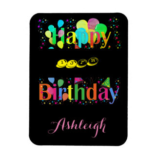 Bright and Beautiful Birthday Magnet
