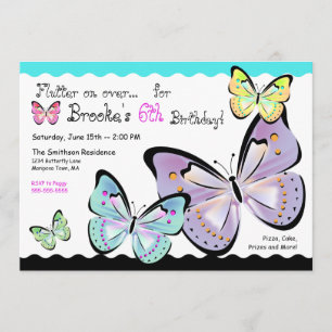 Bright and Beautiful Butterfly Invitation