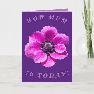 Bright and Bold 70th Birthday Card for Mum