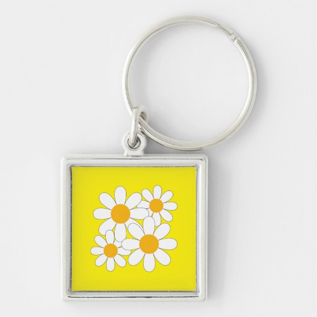 Bright and Bold Daisy Key Ring (Front)