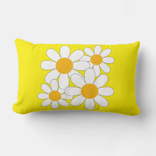 Bright and Bold Daisy Lumbar Cushion
