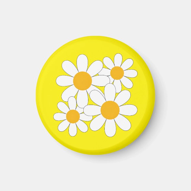 Bright and Bold Daisy Magnet (Front)