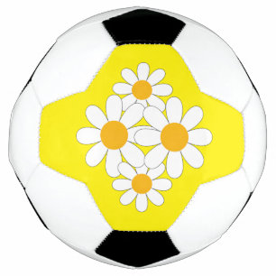 Bright and Bold Daisy Soccer Ball