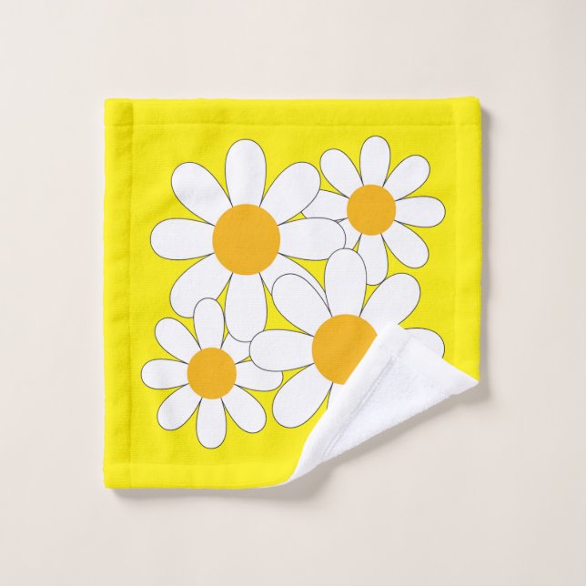 Bright and Bold Daisy Wash Cloth (Wash Cloth)