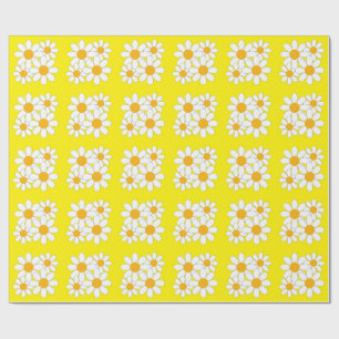 Bright and Bold Daisy Wrapping Paper