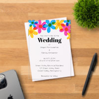 Bright and Bold Hippie Flowers Spring Wedding