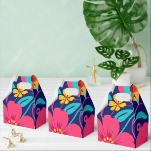 Bright and Bold Retro Flowers-Dopamine Style Favour Box