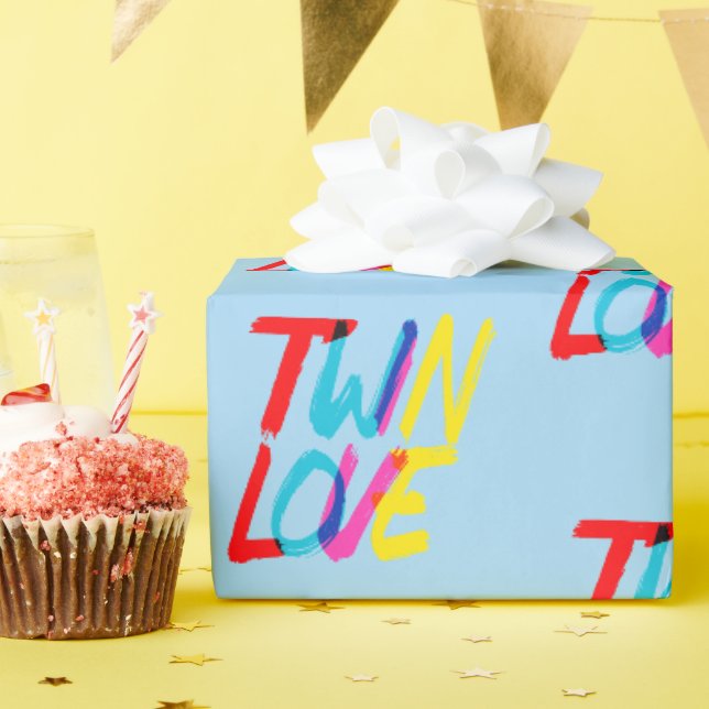 Bright and Bold Twin Themed  Wrapping Paper (Birthday Party)
