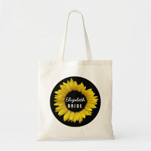 Bright and Cheerful Yellow Sunflower Wedding A09A Tote Bag