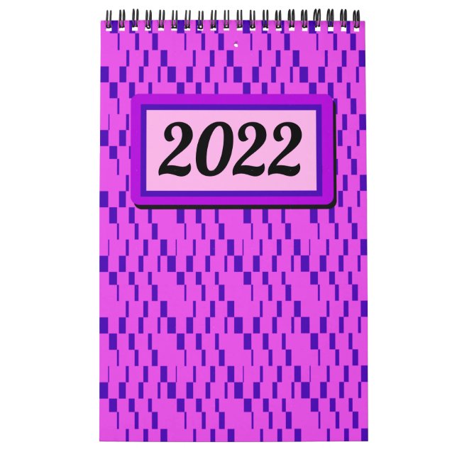 Bright and Colorful Retro Graphic Calendar (Cover)