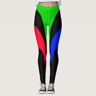 Bright and Colorful Stripes Leggings