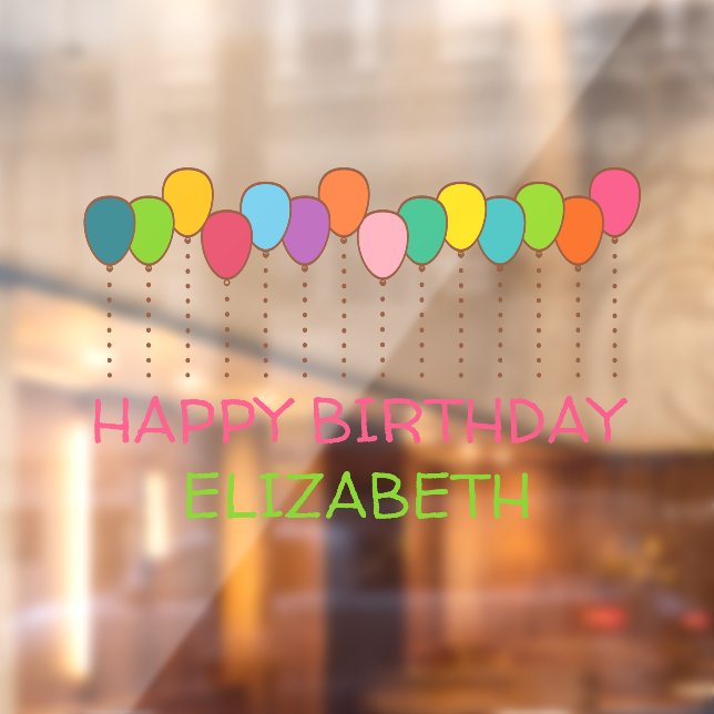 Bright and Colourful Balloons Happy Birthday (Sheet 2)