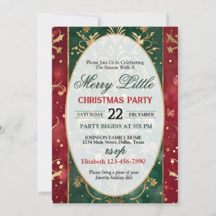 Bright and Colourful Christmas Party Invitation
