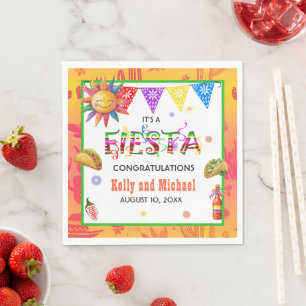 Bright and Colourful Fiesta Wedding Napkin