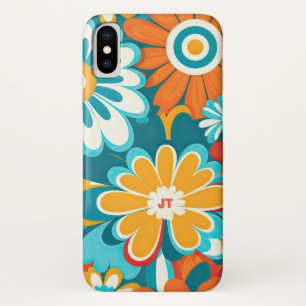 Bright and Colourful Floral 70s Retro Case-Mate iPhone Case