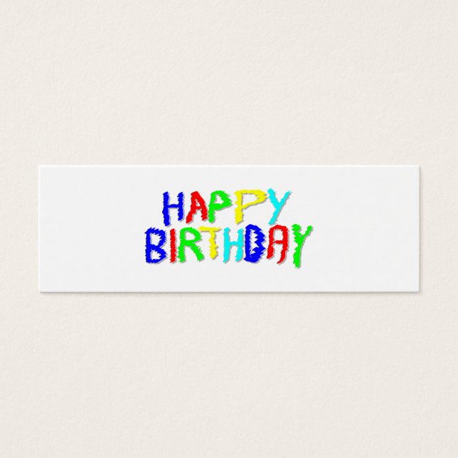 Bright and Colourful. Happy Birthday. (Front)
