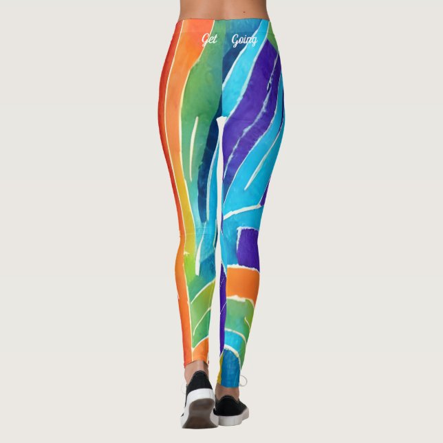 Bright and Colourful Leggings (Back)