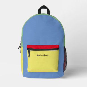 Bright and Colourful Personalised Printed Backpack