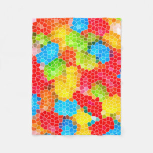 Bright and Colourful Unique Abstract Pattern Fleece Blanket