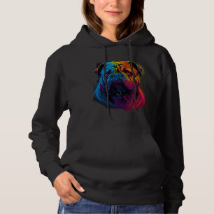 Bright and Fluffy Chinese Shar Pei dog, Shar-Pei Hoodie