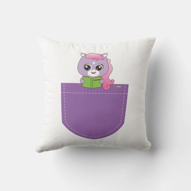 Bright and Fun Cartoon Friend Cushion (Back)
