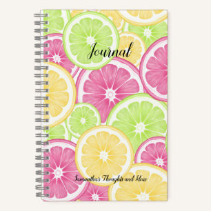 Bright and Fun Citrus Pop Summer Journal