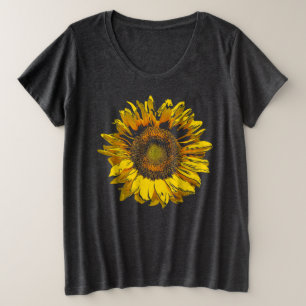 Bright and Glorious Sunflower Plus Size T-Shirt