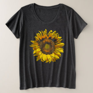 Bright and Glorious Sunflower Plus Size T-Shirt