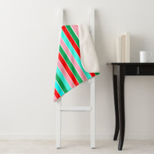 Bright and Merry Christmas Candy Cane Stripes 