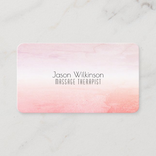 Bright and minimal exotic style business card (Front)