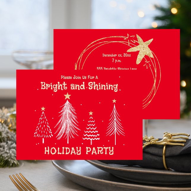 Bright and Shining Christmas Holiday Party  (Bright and Shining Christmas Holiday Party - Red)