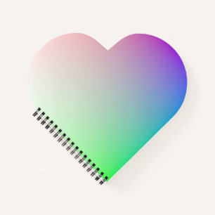 Bright and Vibrant Rainbow Colours in Soft Pastel Notebook