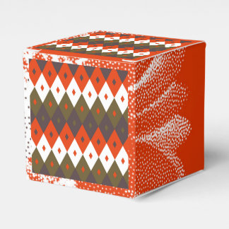 Bright and Vivid Rhombus Pattern Throw Pillow Favour Box