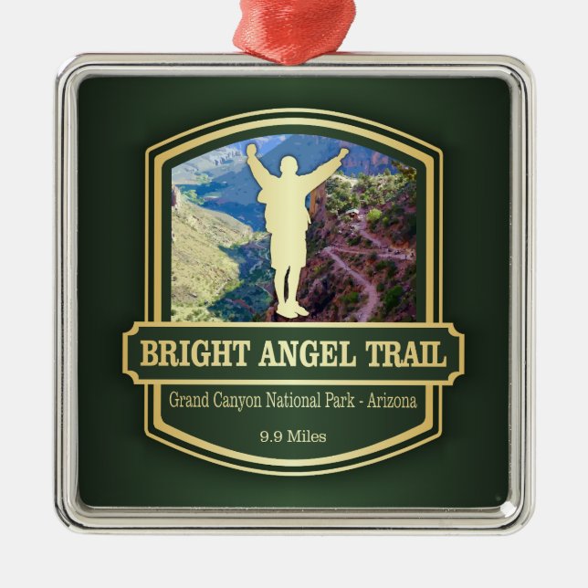Bright Angel Trail (B) Metal Tree Decoration (Front)