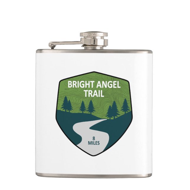 Bright Angel Trail Grand Canyon Hip Flask (Front)